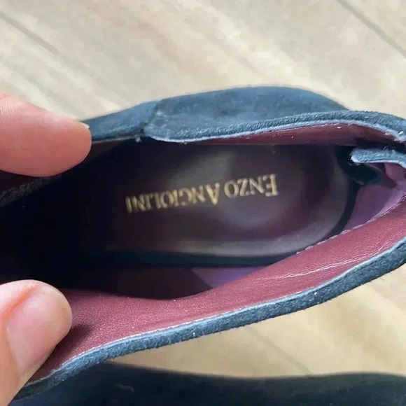 Enzo Angiolini Ruthely Black Suede Pointy Toe Boots Booties Sz 7.5 - Picture 7 of 9